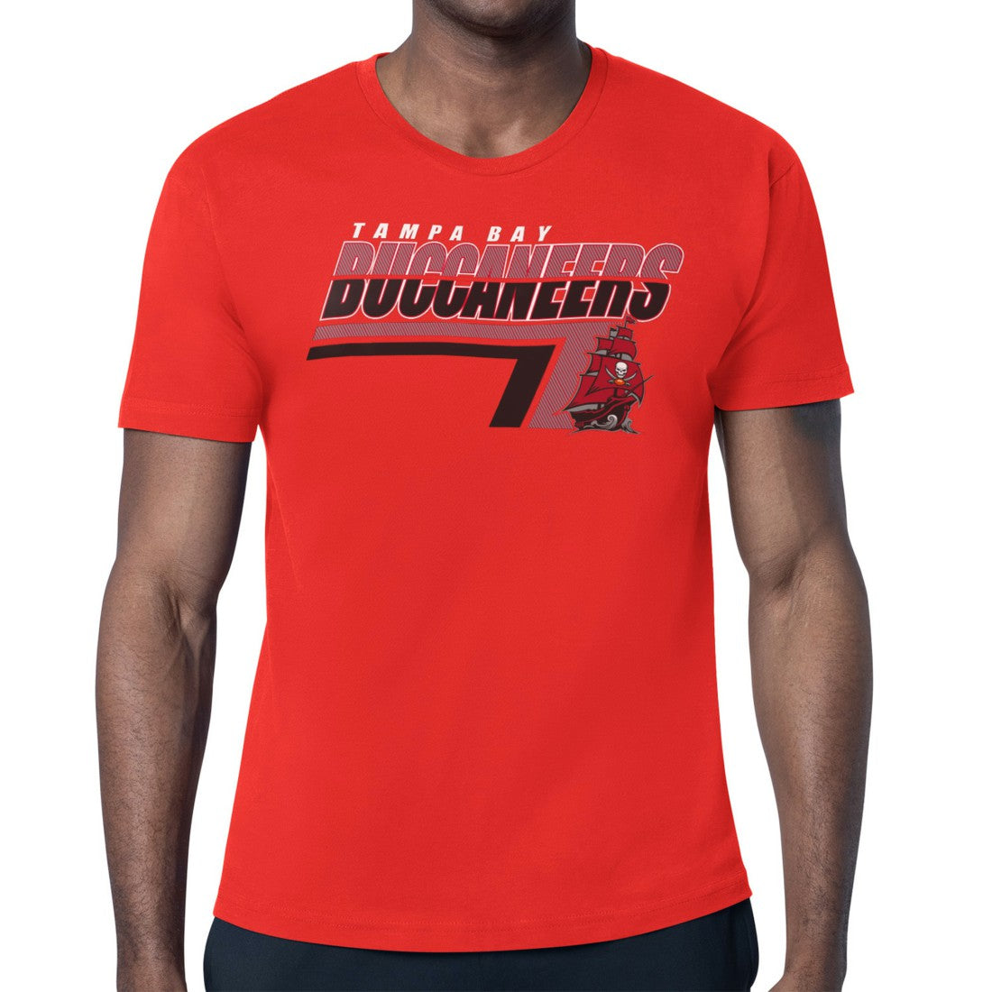 Tampa Bay Buccaneers Starter Logo Push Graphic T-Shirt Red