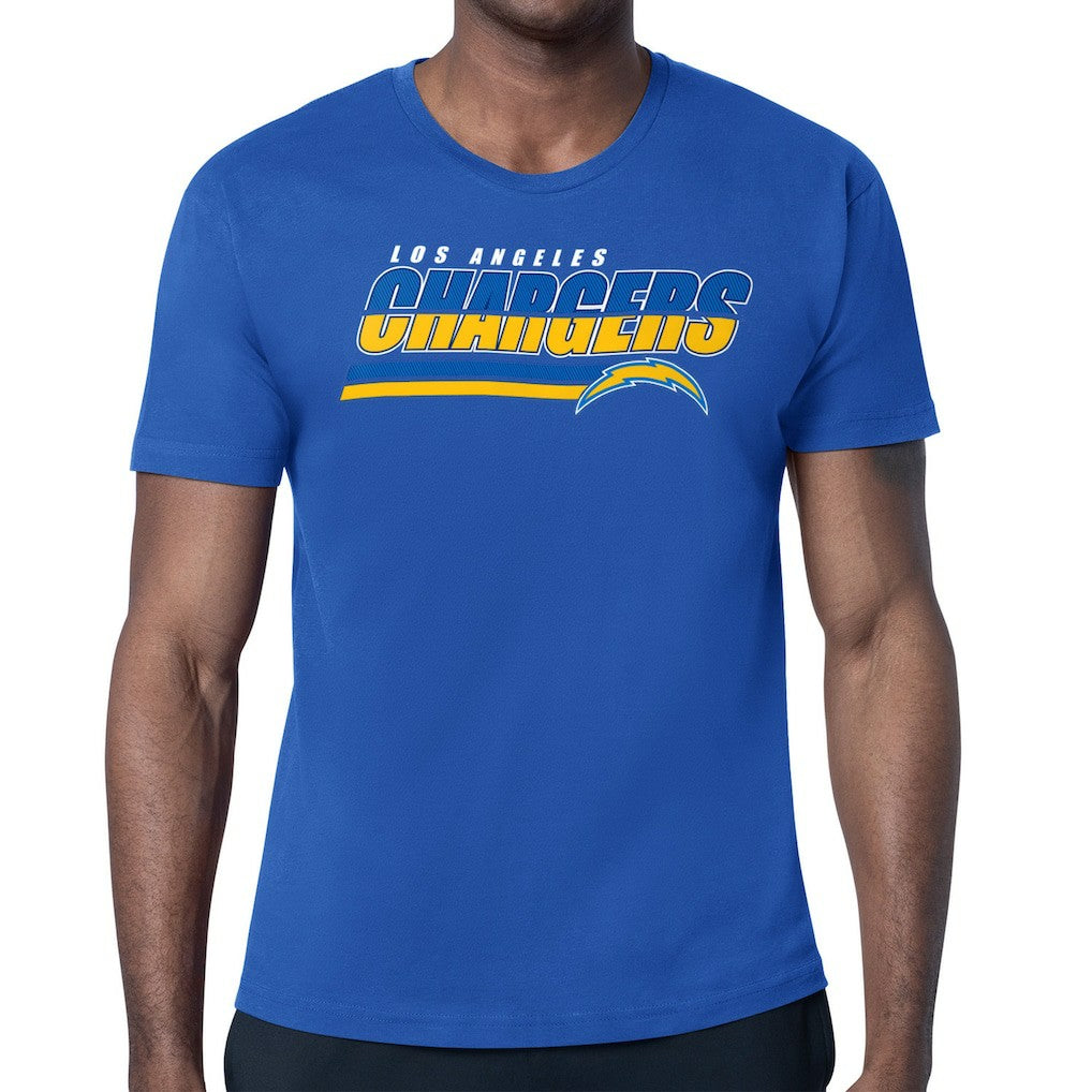 Los Angeles Chargers Starter Logo Push Graphic T-Shirt Royal