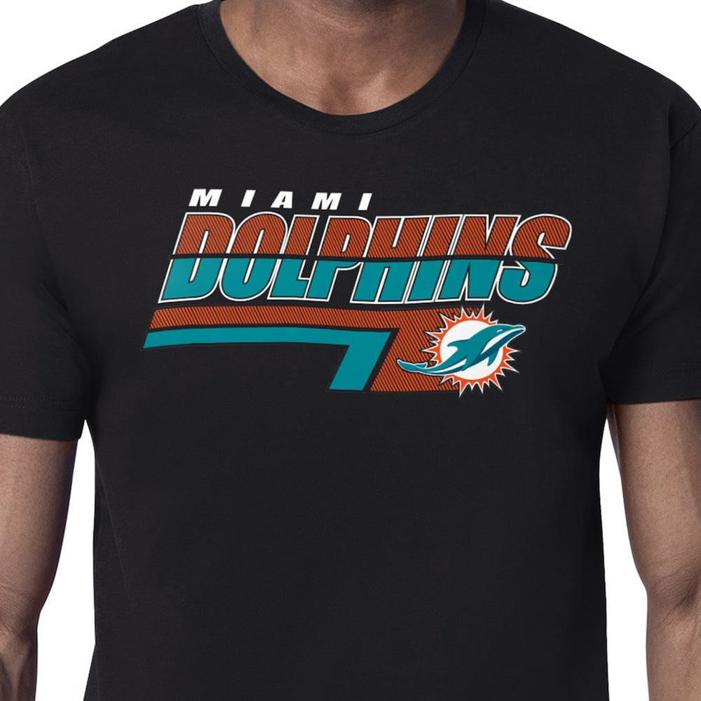 Miami Dolphins Starter Logo Push Graphic T-Shirt Black