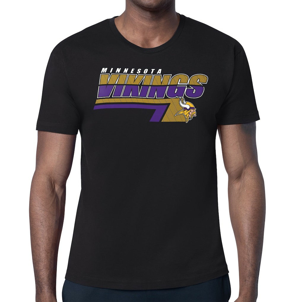 Minnesota Vikings Starter Logo Push Graphic T-Shirt Black