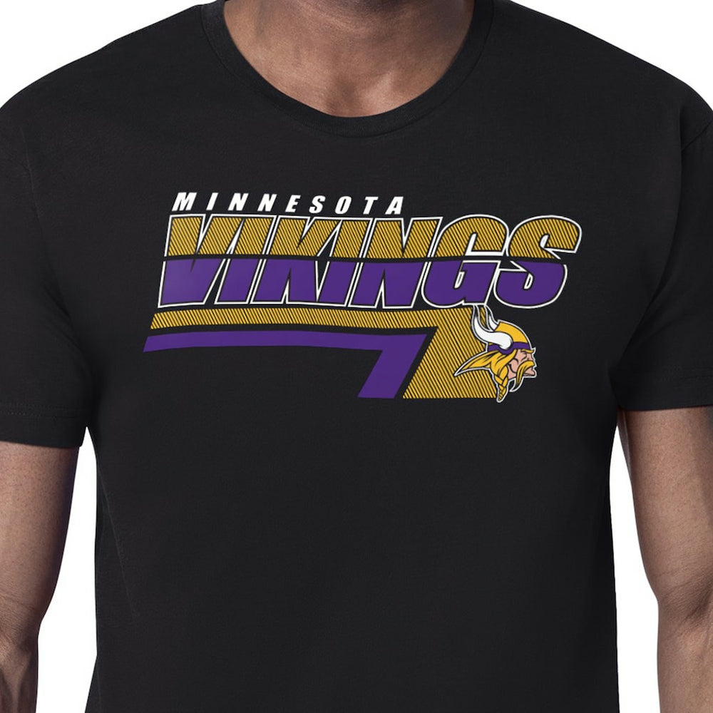 Minnesota Vikings Starter Logo Push Graphic T-Shirt Black