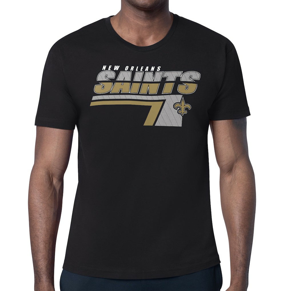 New Orleans Saints Starter Logo Push Graphic T-Shirt Black