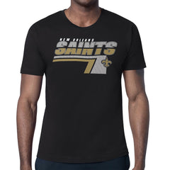 New Orleans Saints Starter Logo Push Graphic T-Shirt Black