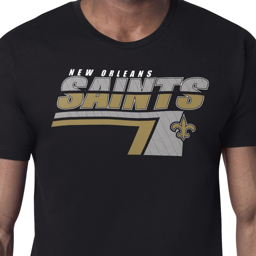 New Orleans Saints Starter Logo Push Graphic T-Shirt Black