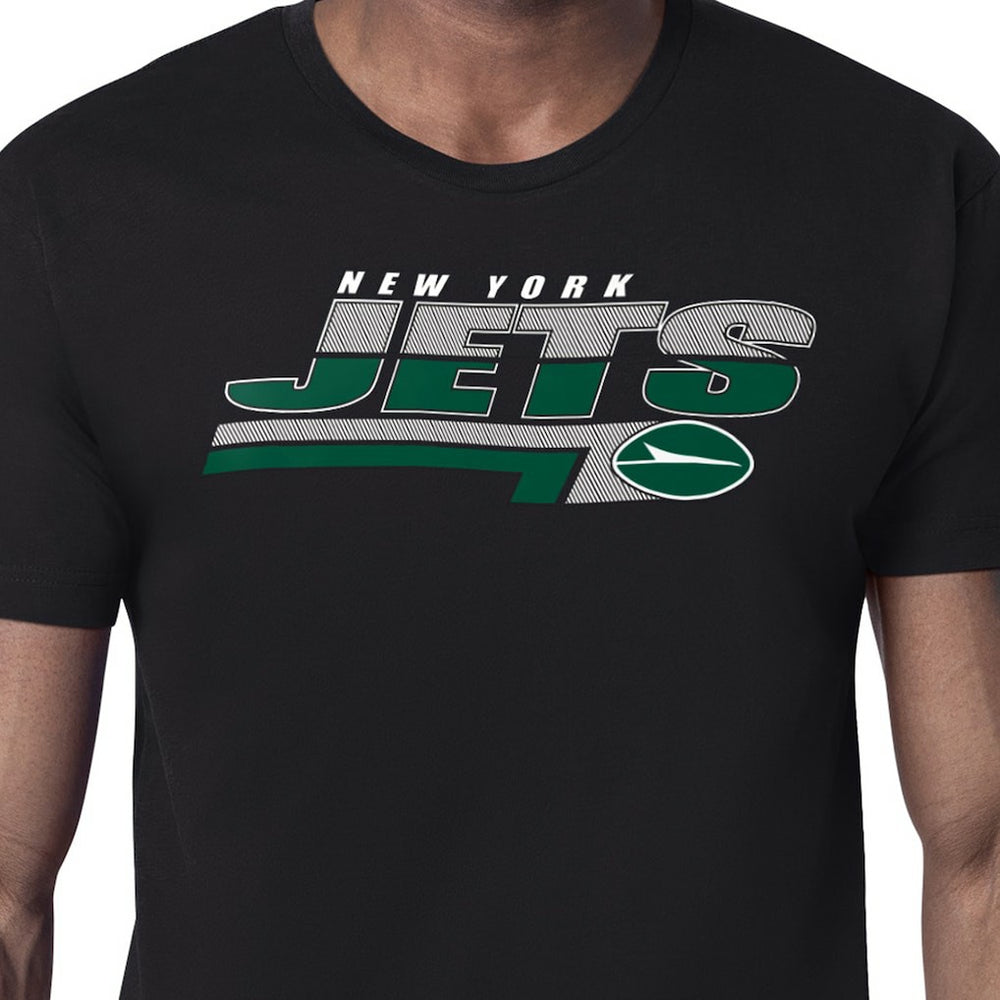 New York Jets Starter Logo Push Graphic T-Shirt Black