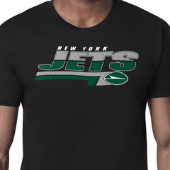 New York Jets Starter Logo Push Graphic T-Shirt Black