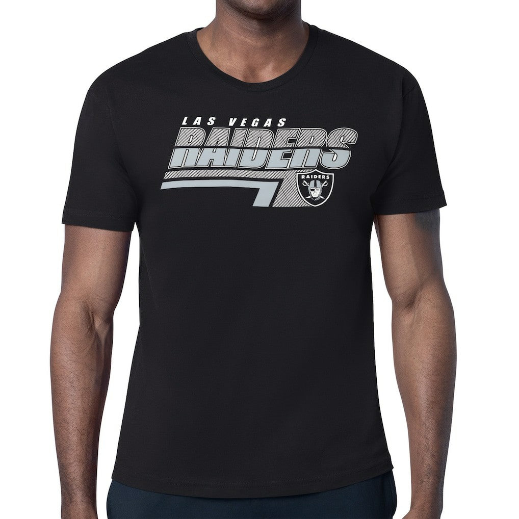 Las Vegas Raiders Starter Logo Push Graphic T-Shirt Black