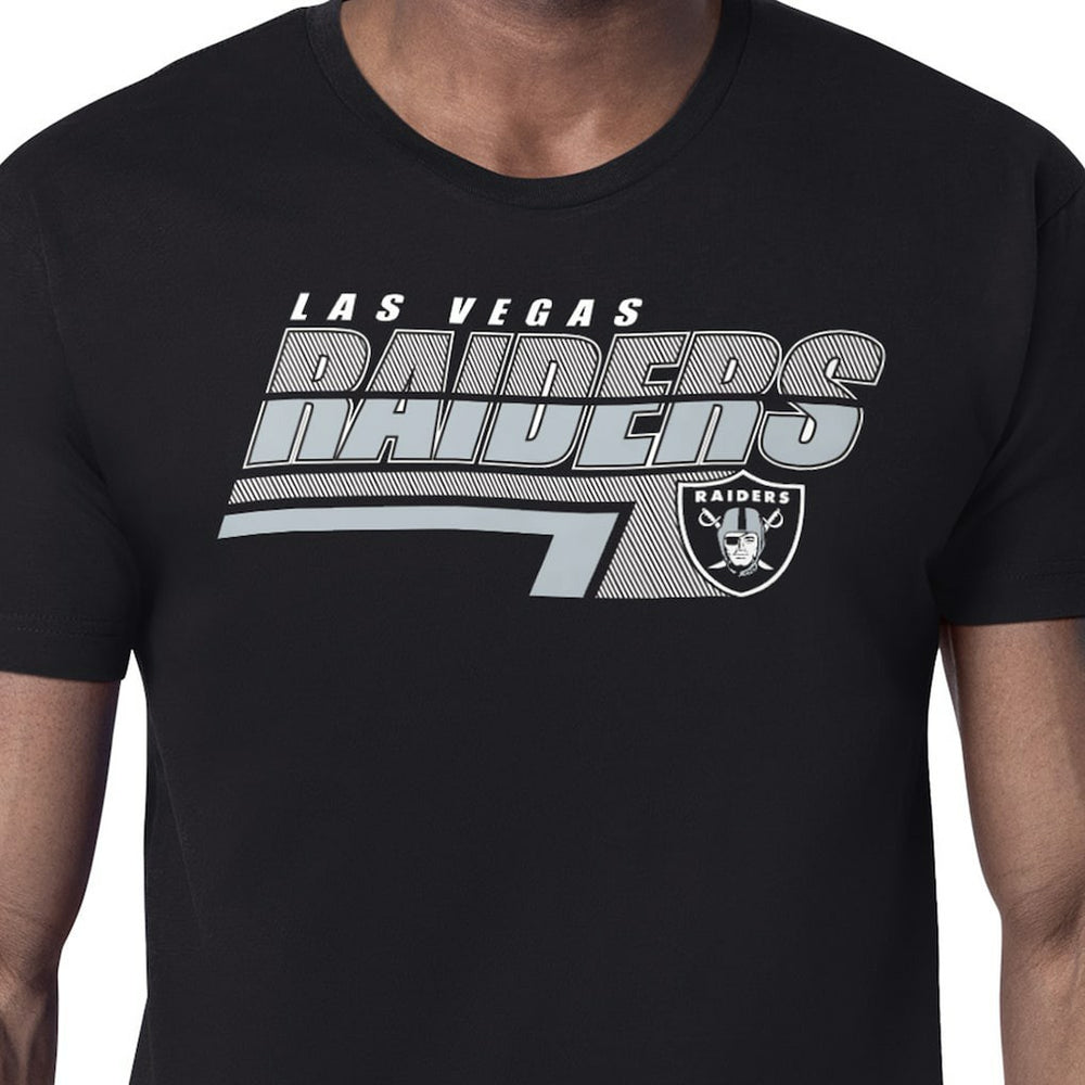 Las Vegas Raiders Starter Logo Push Graphic T-Shirt Black