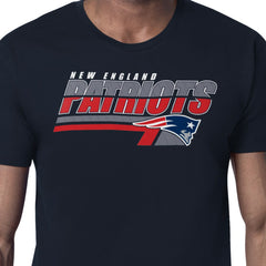 New England Patriots Starter Logo Push Graphic T-Shirt Navy