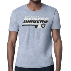 Las Vegas Raiders Starter Logo Push Graphic T-Shirt Heather Gray