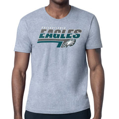 Philadelphia Eagles Starter Logo Push Graphic T-Shirt Heather Gray