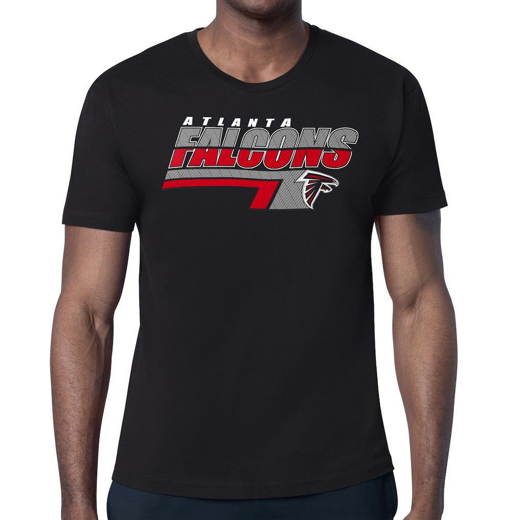 Atlanta Falcons Starter Logo Push Graphic T-Shirt Black