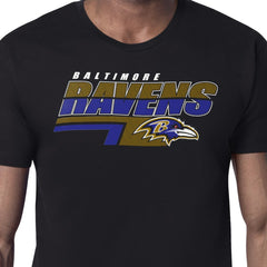 Baltimore Ravens Starter Logo Push Graphic T-Shirt Black