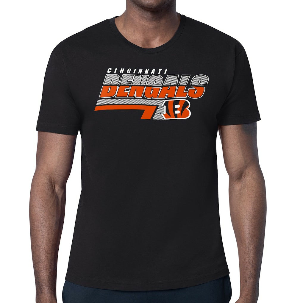 Cincinnati Bengals Starter Logo Push Graphic T-Shirt Black