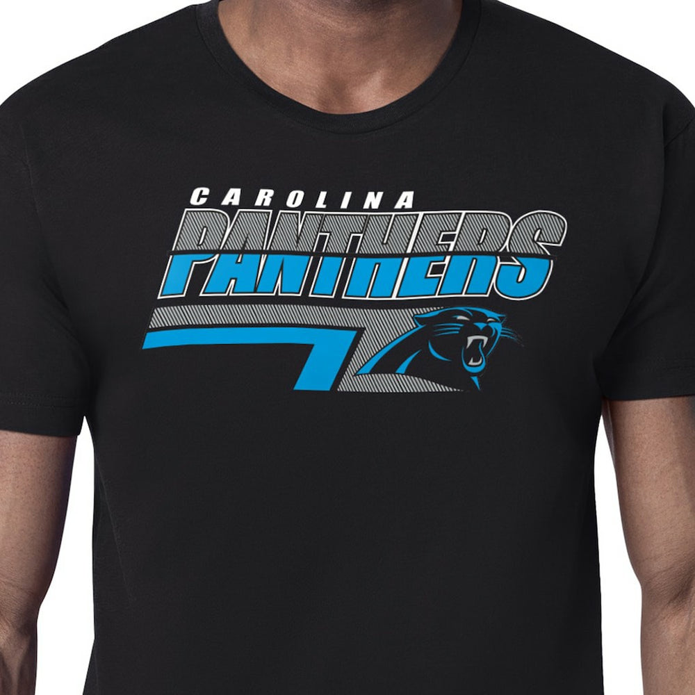 Carolina Panthers Starter Logo Push Graphic T-Shirt Black