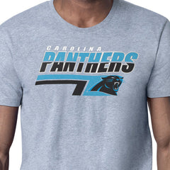 Carolina Panthers Starter Logo Push Graphic T-Shirt Heather Gray