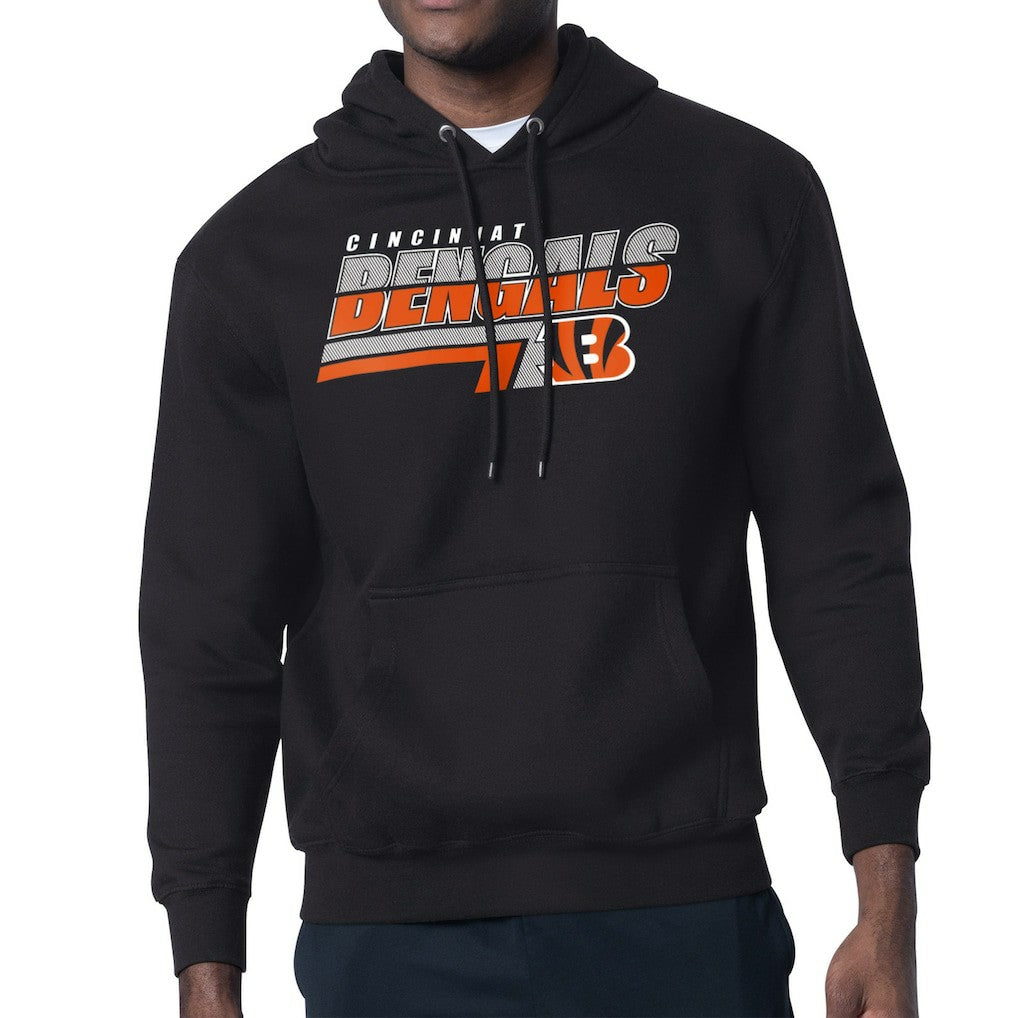 Cincinnati Bengals Starter Logo Push Graphic Hoodie Black