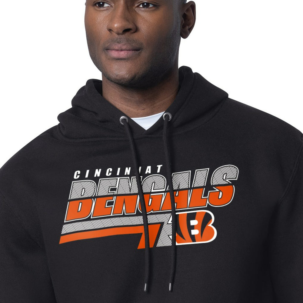 Cincinnati Bengals Starter Logo Push Graphic Hoodie Black
