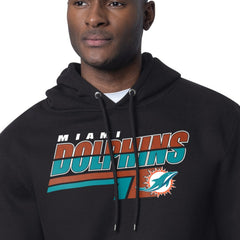 Miami Dolphins Starter Logo Push Graphic Hoodie Black