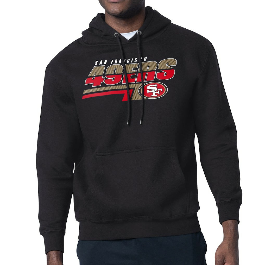 San Francisco 49ers Starter Logo Push Graphic Hoodie Black
