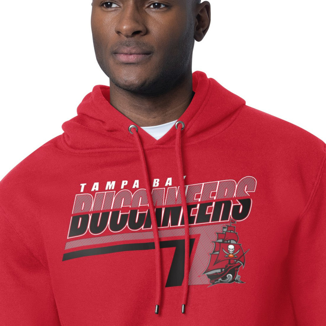 Tampa Bay Buccaneers Starter Logo Push Graphic Hoodie Red