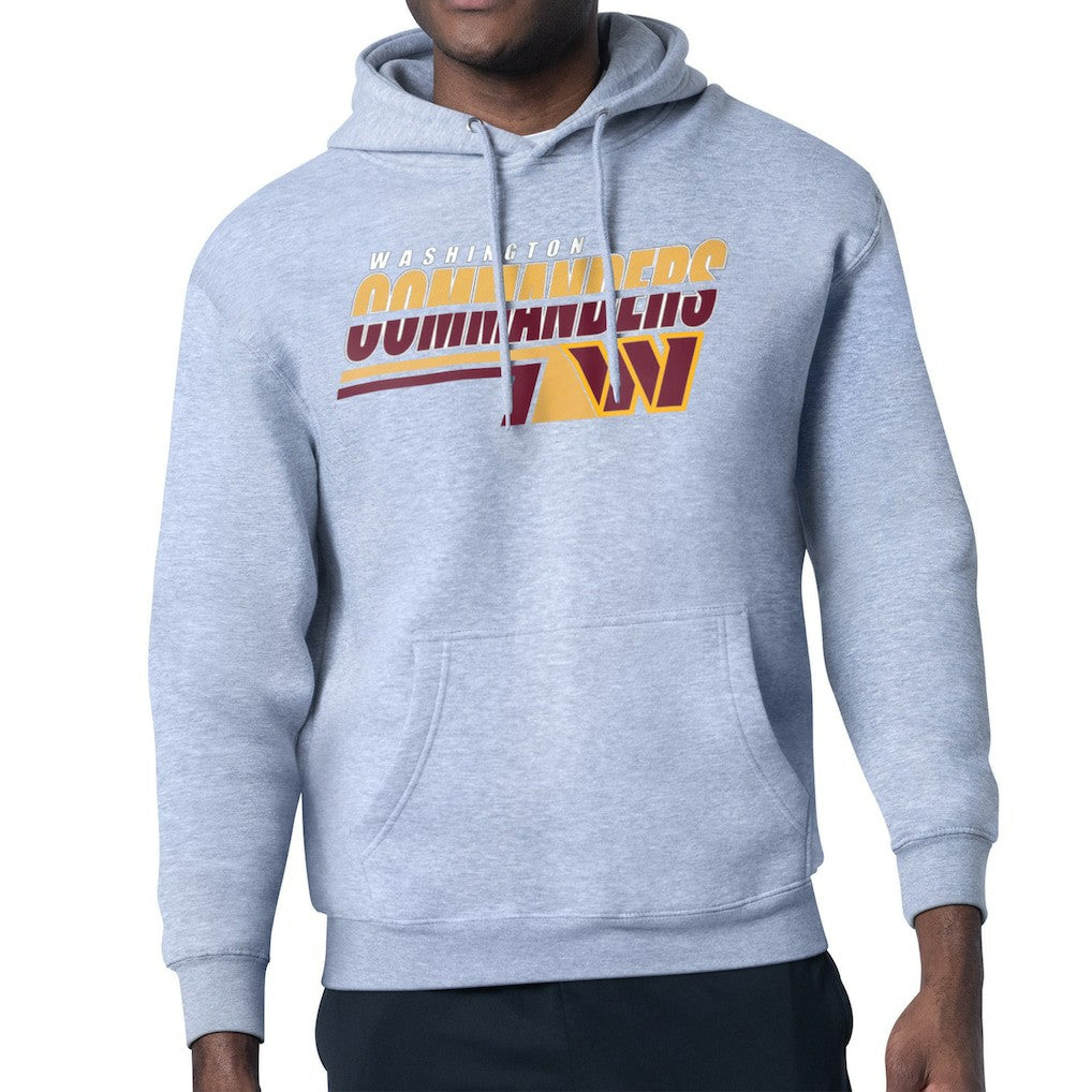 Washington Commanders Starter Logo Push Graphic Hoodie Heather Gray