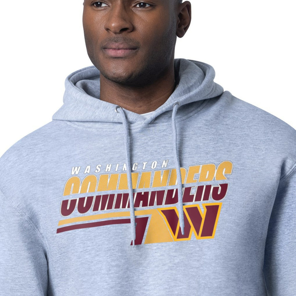 Washington Commanders Starter Logo Push Graphic Hoodie Heather Gray
