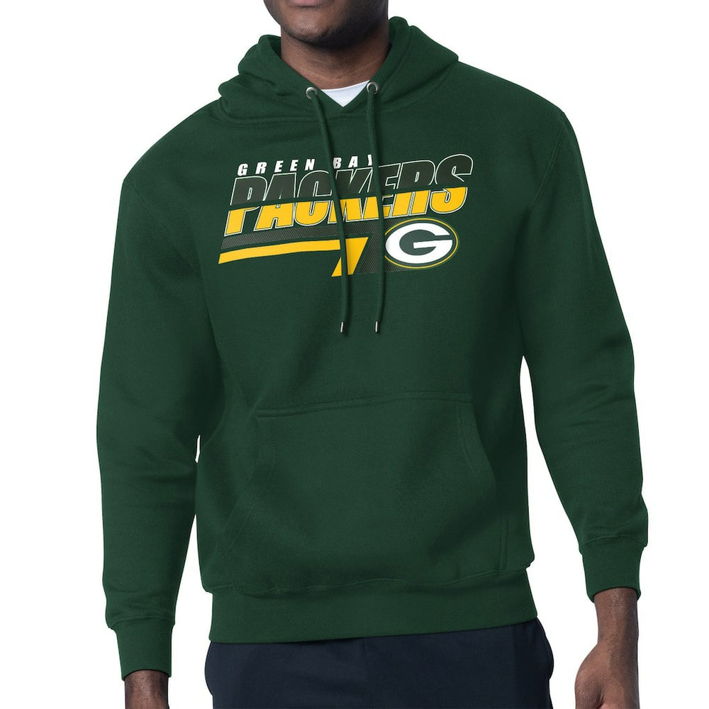 Green Bay Packers Starter Logo Push Graphic Hoodie Green