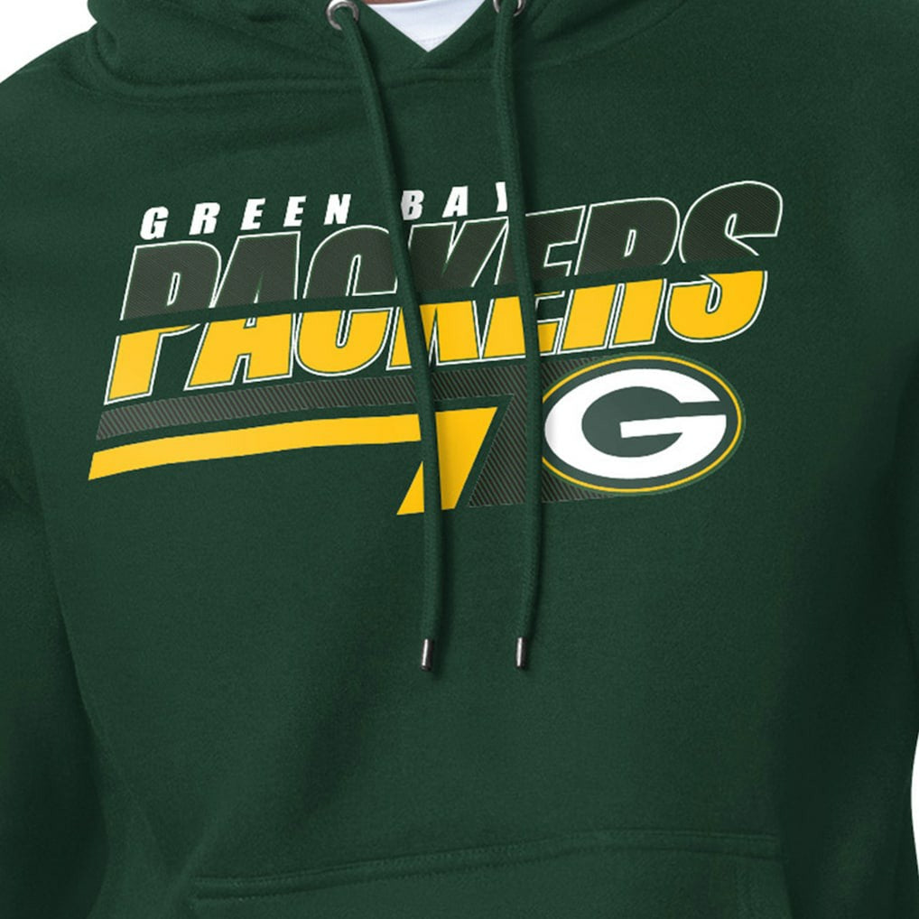 Green Bay Packers Starter Logo Push Graphic Hoodie Green