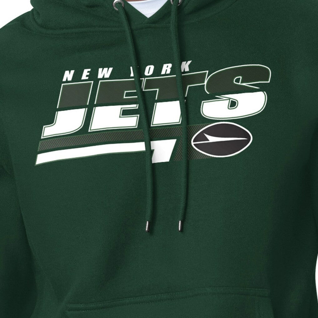 New York Jets Starter Logo Push Graphic Hoodie Green