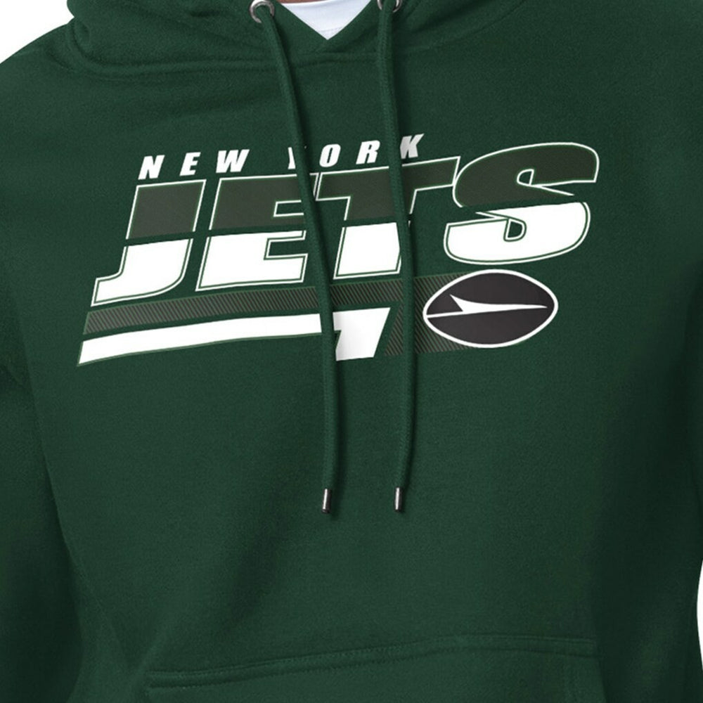 New York Jets Starter Logo Push Graphic Hoodie Green