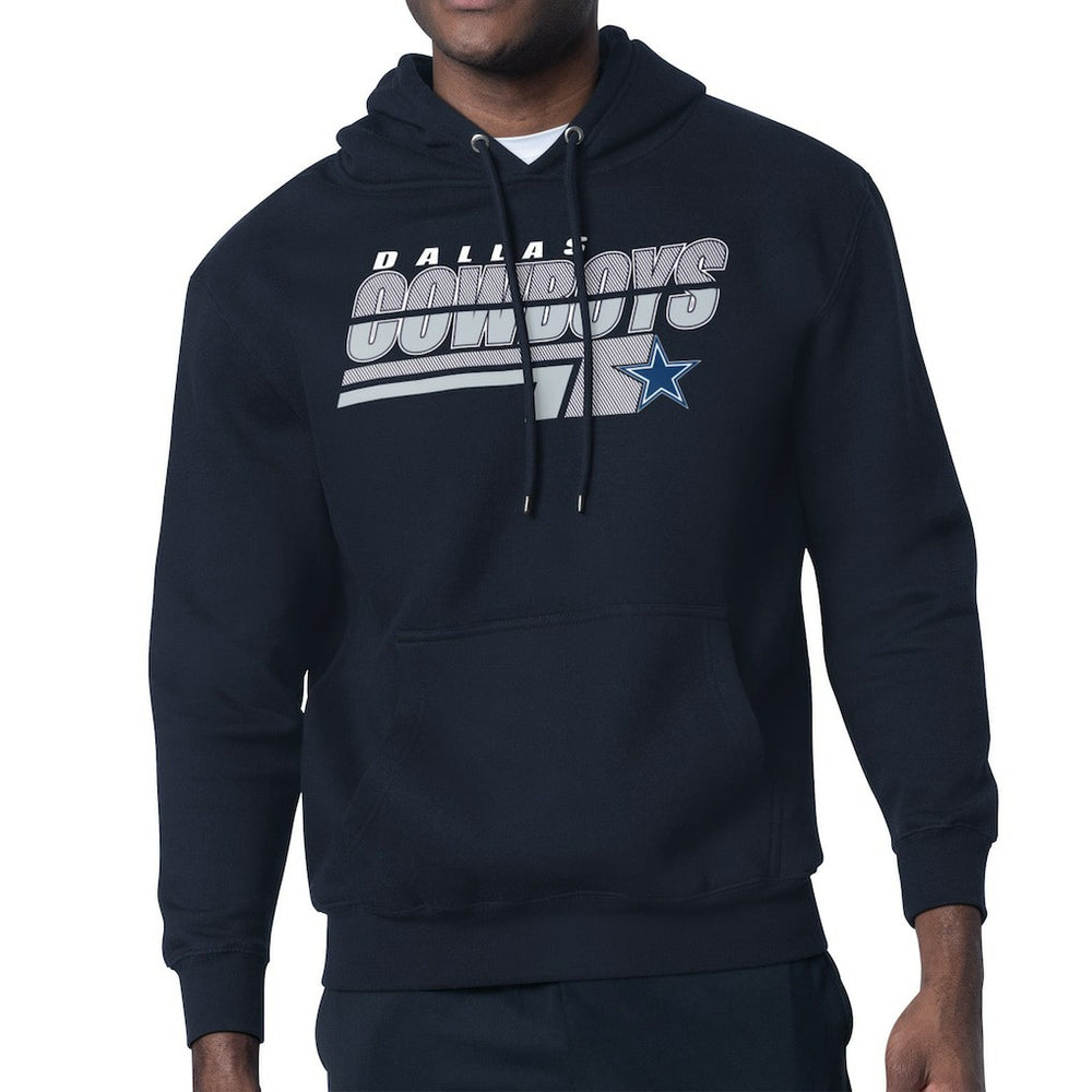 Dallas Cowboys Starter Logo Push Graphic Hoodie Navy