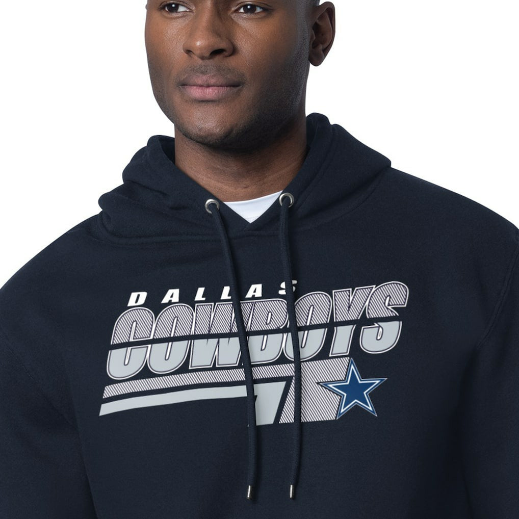 Dallas Cowboys Starter Logo Push Graphic Hoodie Navy