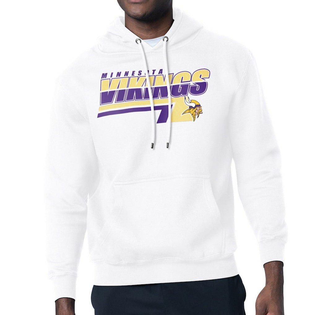Minnesota Vikings Starter Logo Push Graphic Hoodie White
