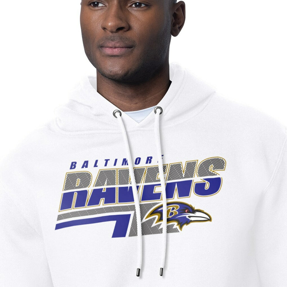 Baltimore Ravens Starter Logo Push Graphic Hoodie White