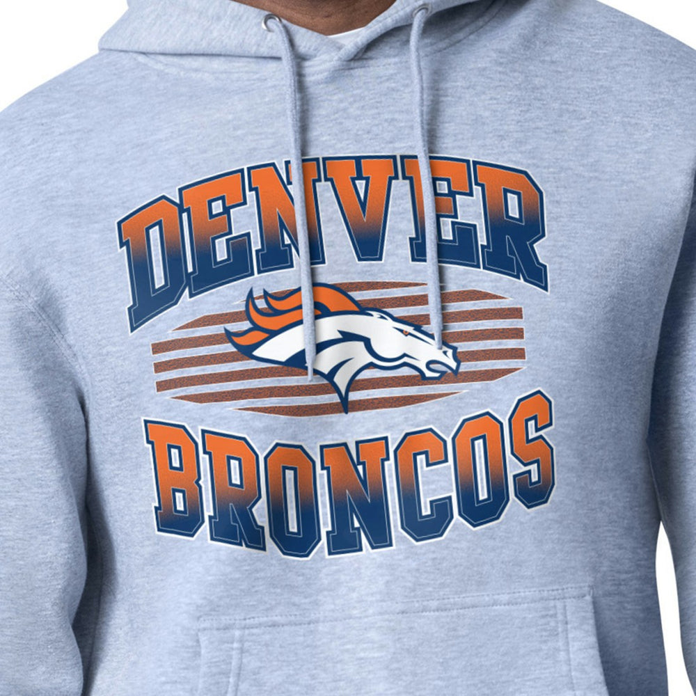 Denver Broncos Starter Team Grit Graphic Hoodie Heather Gray
