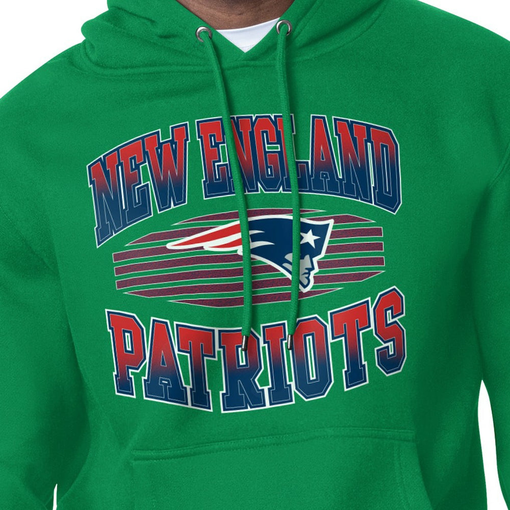 New England Patriots Starter Team Grit Graphic Hoodie Kelly Green