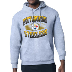 Pittsburgh Steelers Starter Team Grit Graphic Hoodie Heather Gray