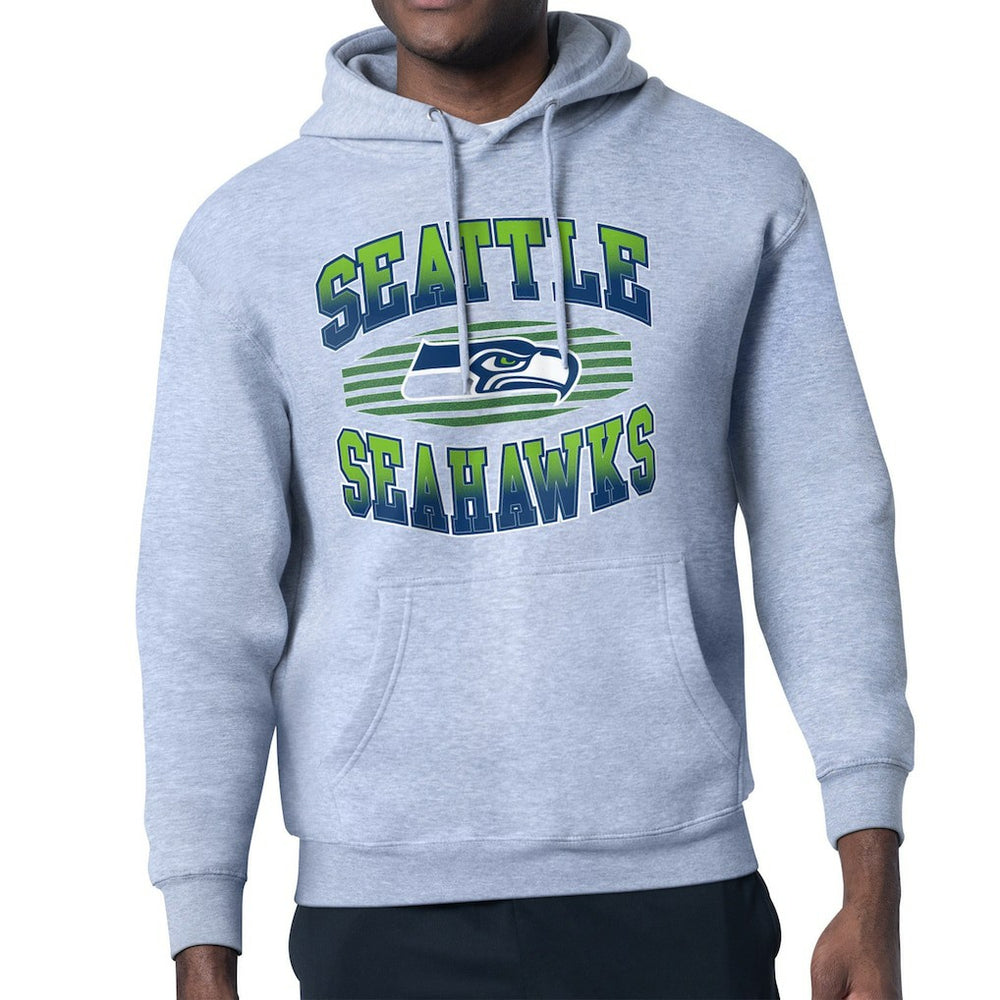 Seattle Seahawks Starter Team Grit Graphic Hoodie Heather Gray