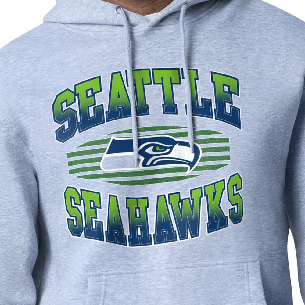 Seattle Seahawks Starter Team Grit Graphic Hoodie Heather Gray