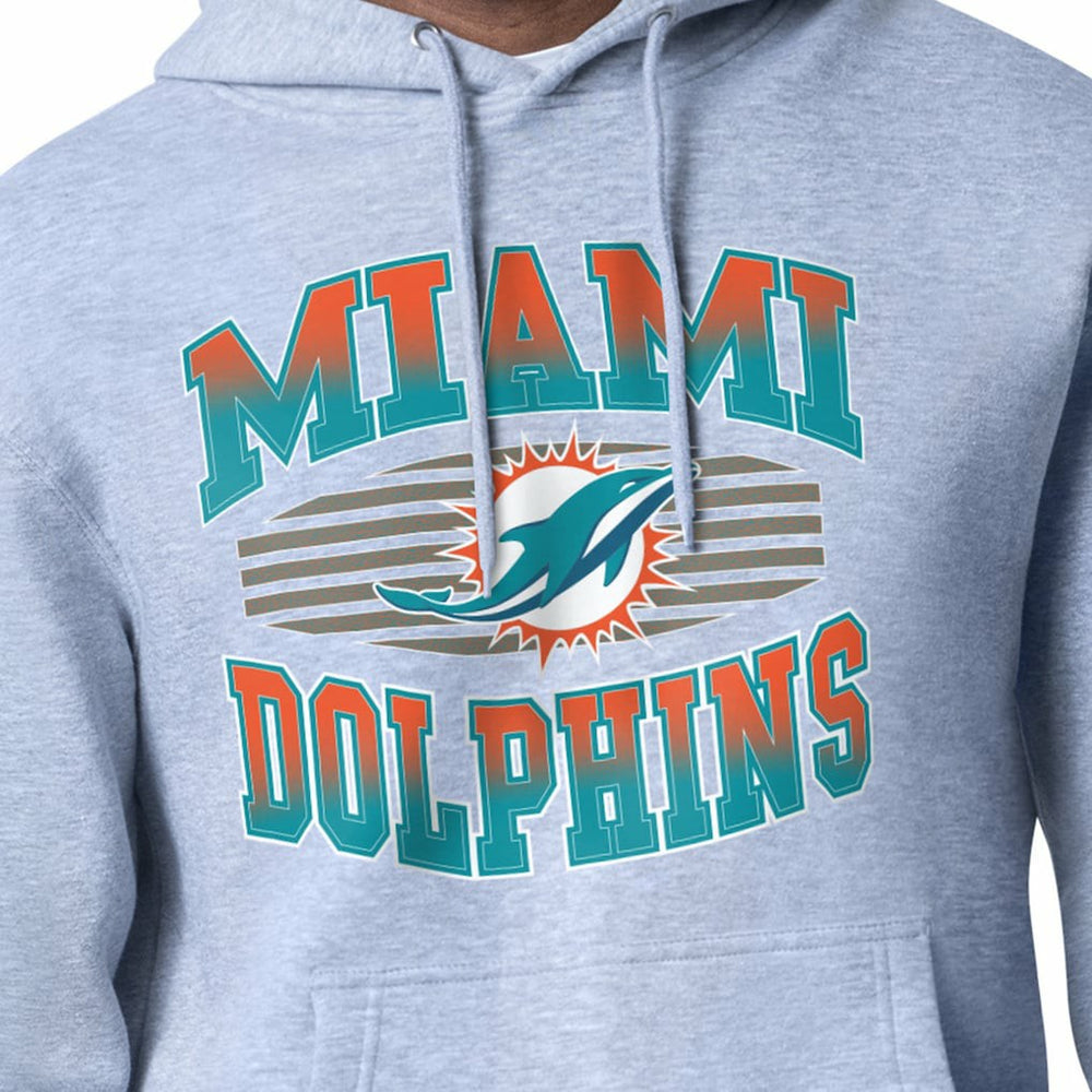 Miami Dolphins Starter Team Grit Graphic Hoodie Heather Gray