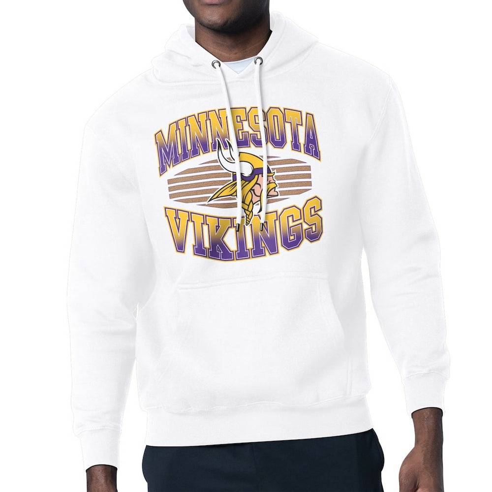 Minnesota Vikings Starter Team Grit Graphic Hoodie White