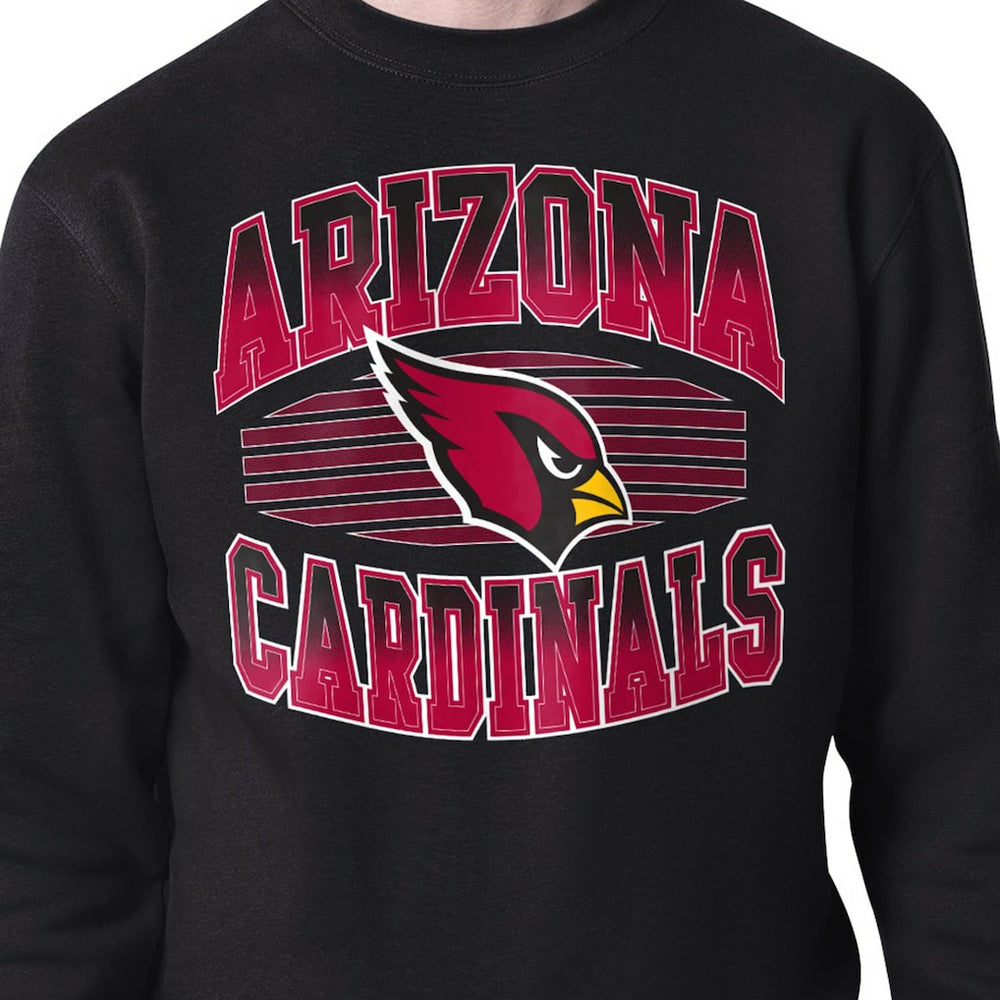 Arizona Cardinals Starter Team Grit Graphic Fleece Pullover Sweatshirt Black