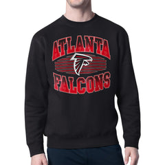 Atlanta Falcons Starter Team Grit Graphic Fleece Pullover Sweatshirt Black