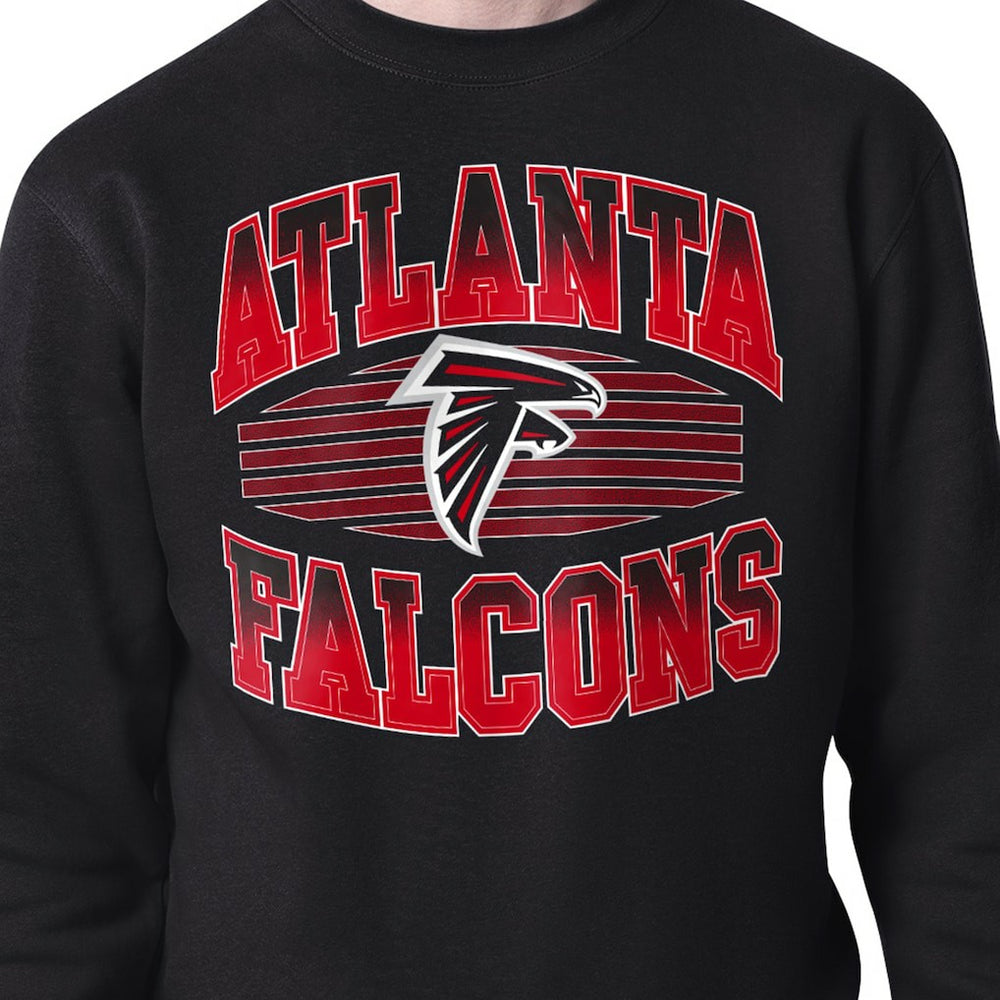 Atlanta Falcons Starter Team Grit Graphic Fleece Pullover Sweatshirt Black