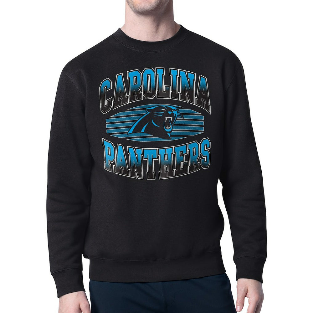 Carolina Panthers Starter Team Grit Graphic Fleece Pullover Sweatshirt Black