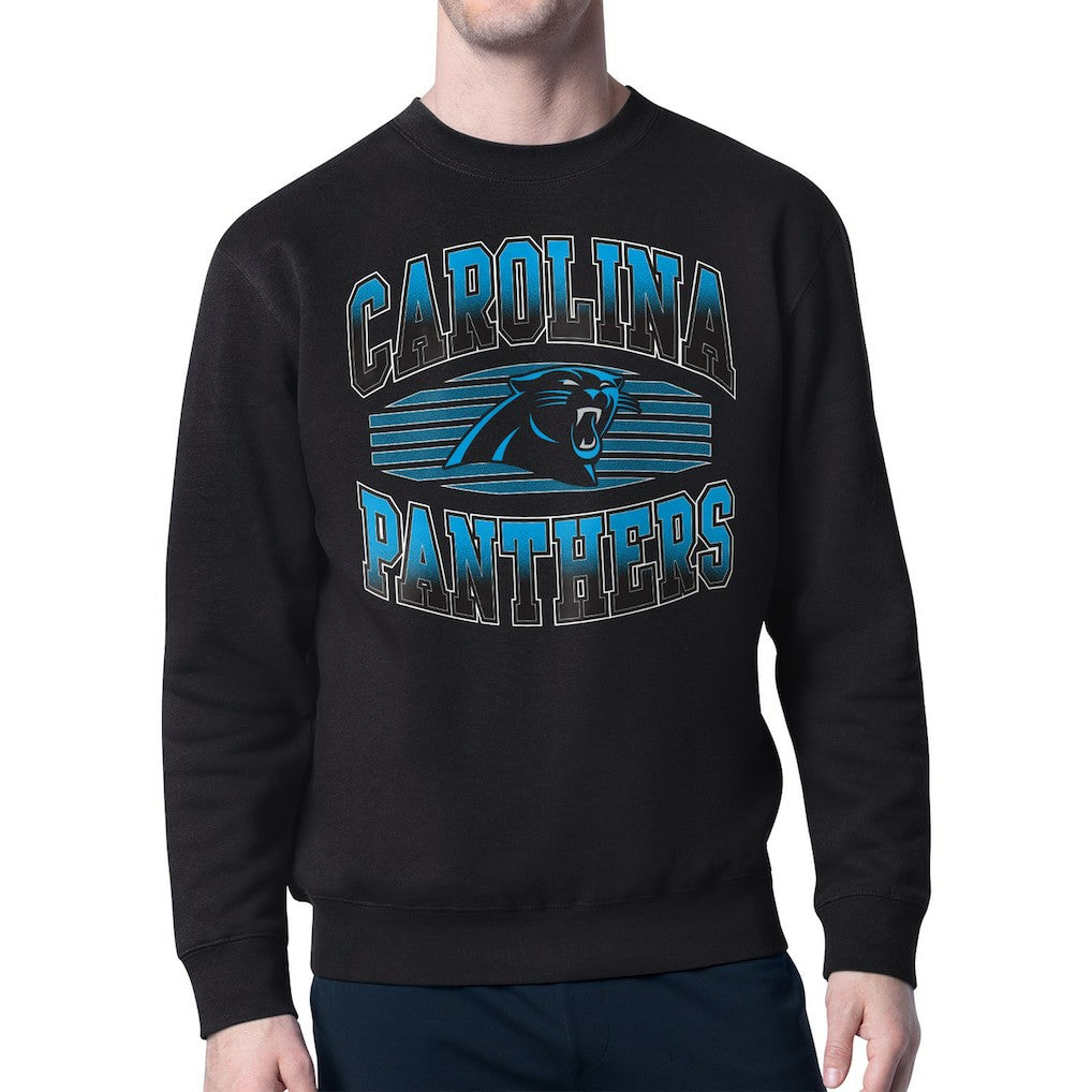 Carolina Panthers Starter Team Grit Graphic Fleece Pullover Sweatshirt Black