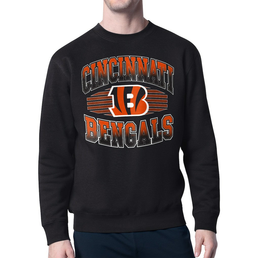 Cincinnati Bengals Starter Team Grit Graphic Fleece Pullover Sweatshirt Black