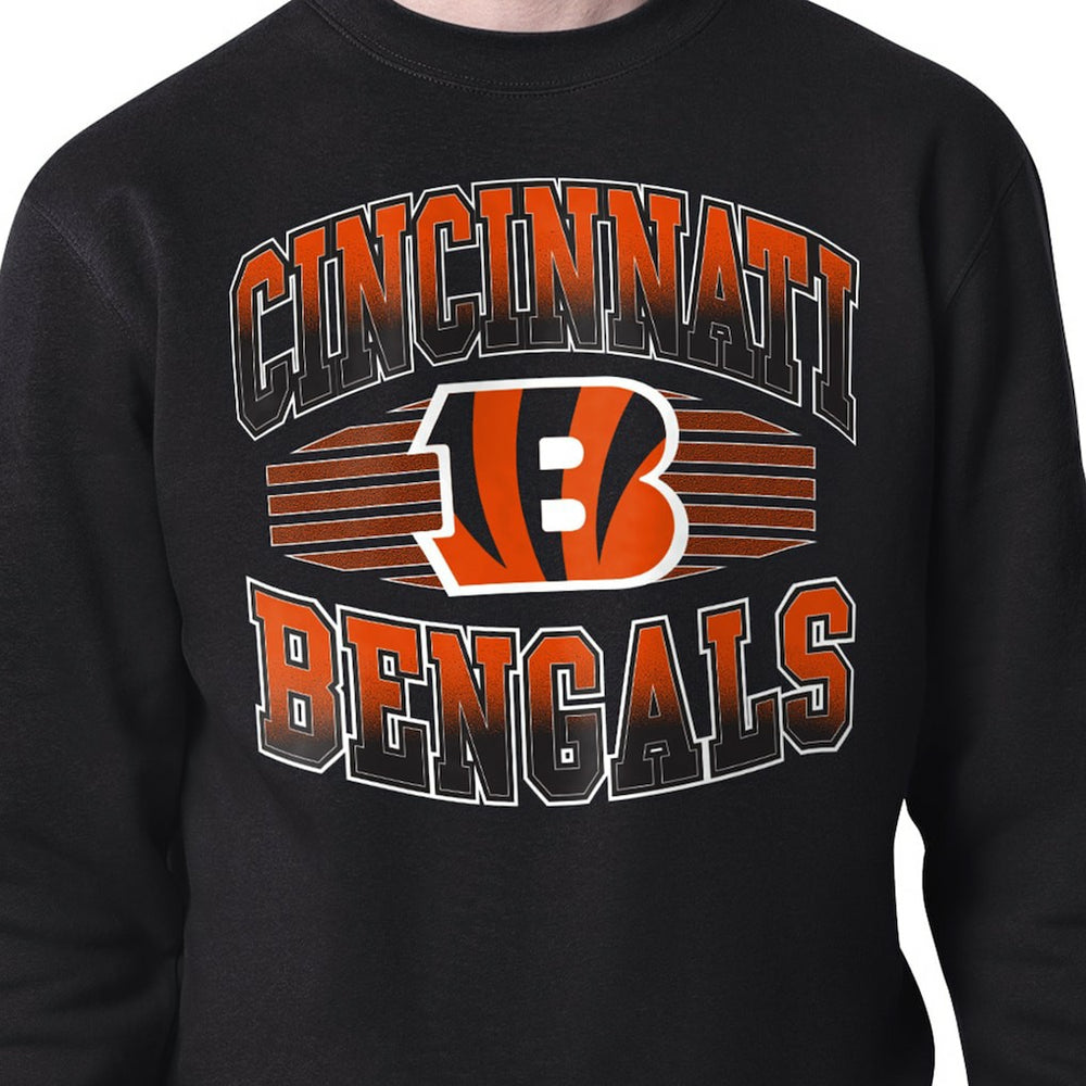 Cincinnati Bengals Starter Team Grit Graphic Fleece Pullover Sweatshirt Black