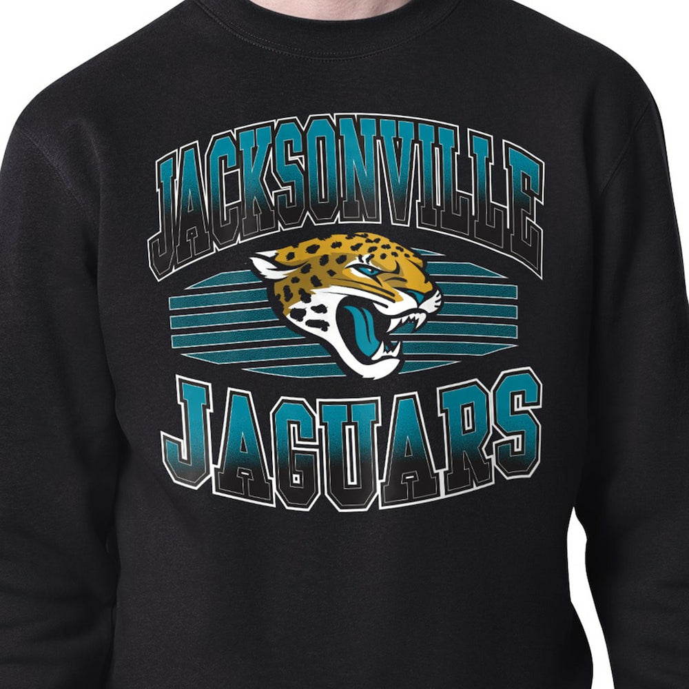 Jacksonville Jaguars Starter Team Grit Graphic Fleece Pullover Sweatshirt Black